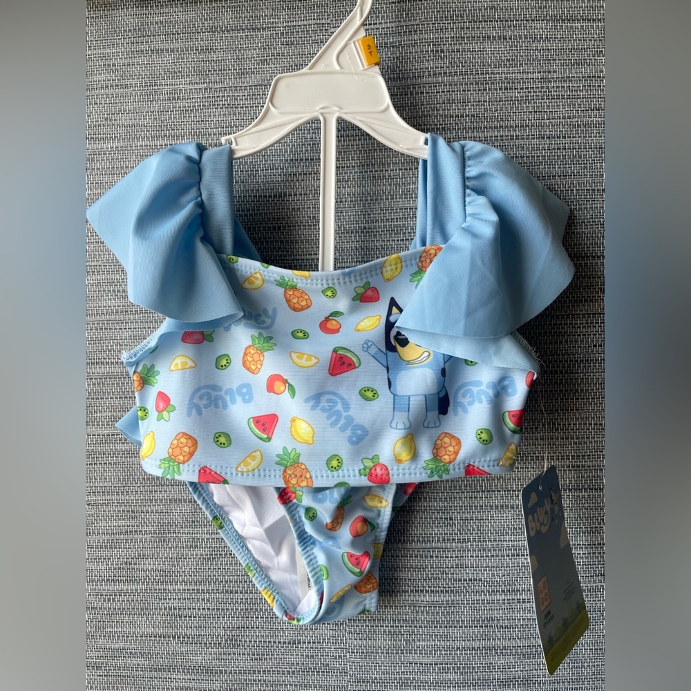 Kids Swim One Piece - Blue and Multicolor